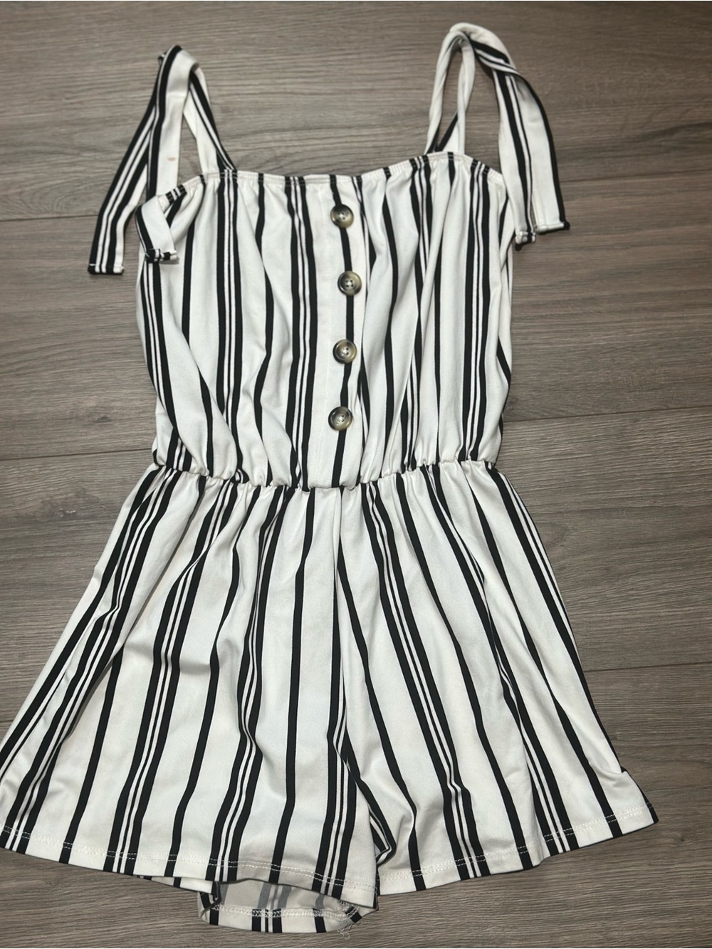 Rare Editions White and Black Striped 2-Piece Girls Set - Picture 13 of 16